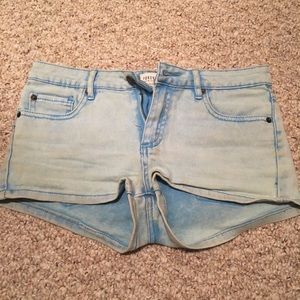 Light blue booty shorts